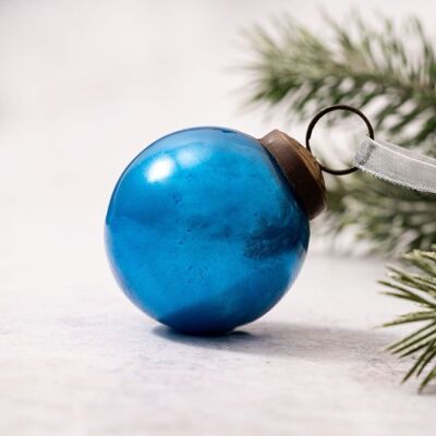 2" Teal Pearlescent Bauble
