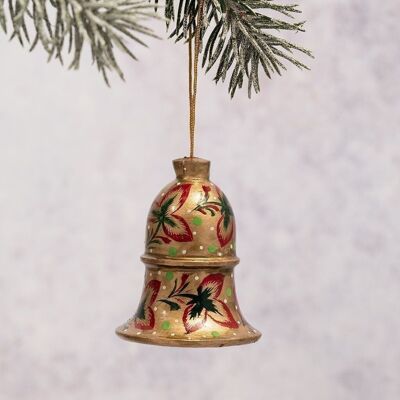 Gold Tri Leaf Hanging Bell