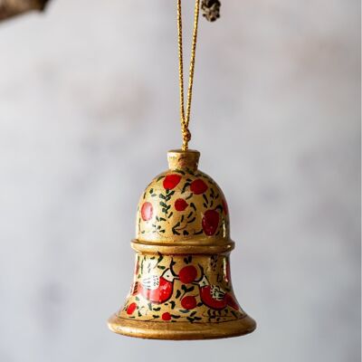 Red & Gold Bird Bell