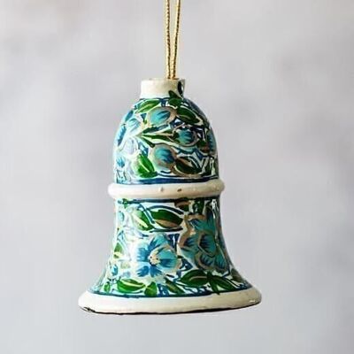 Campana colgante turquesa y verde