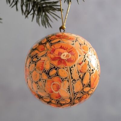 2" Peach Russian Bauble