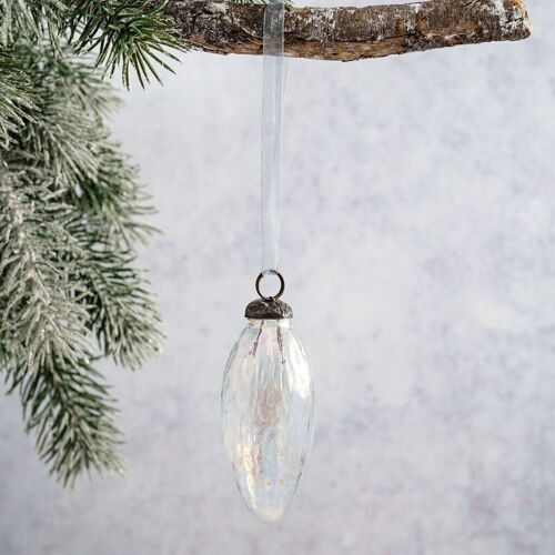 2" Clear Luster Conical Decoration