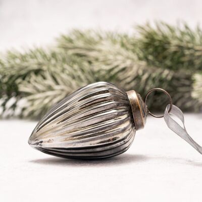 2" Slate Glass Pinecone