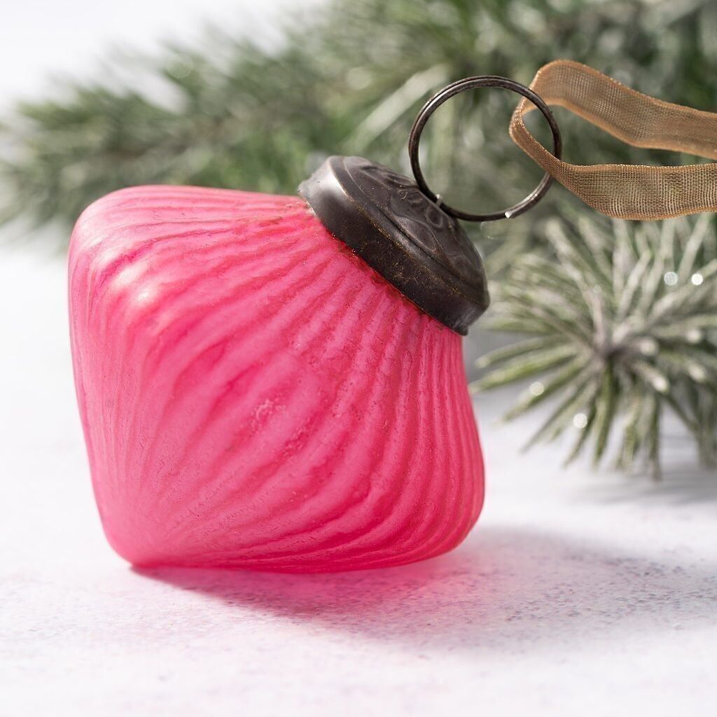 Aquilone in vetro smerigliato rosso da 2 pollici