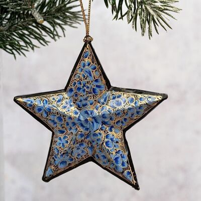 Indian Floral 8 3D Hanging Star