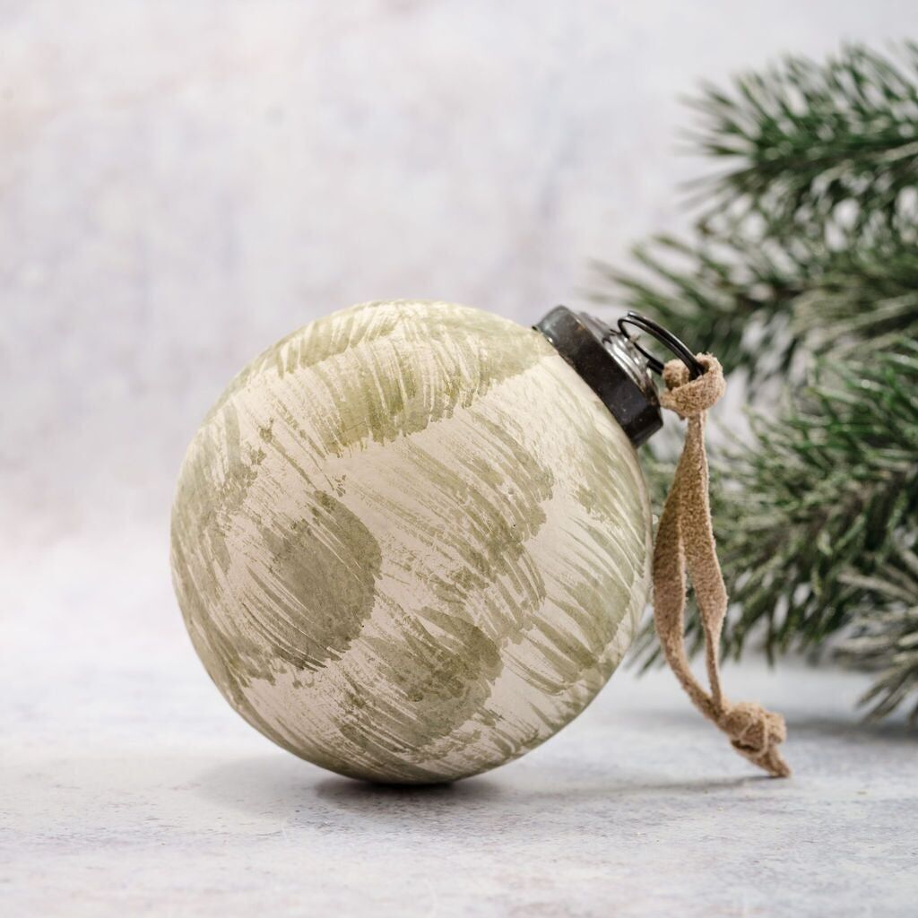 3" Salbei gebürstete Kugel