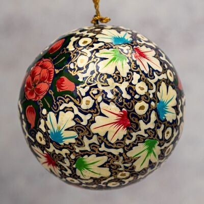 3" Turquoise & Pink Christmas Bauble