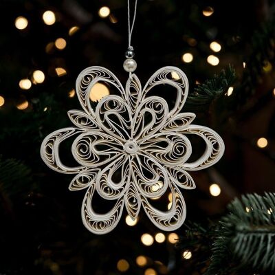 Quilled Spica Star Paper Hanging Christmas Tree Decoration