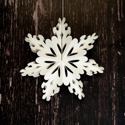 Decorazione da parete con fiocco di neve Pictor - 23 cm