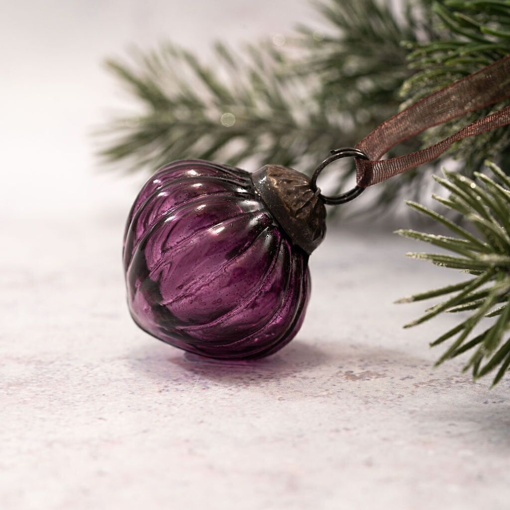 Set di 6 piccole lanterne in vetro Mulberry Lustre da 1 pollice