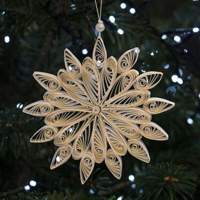 Decorazione per albero di Natale Quilled Caelum