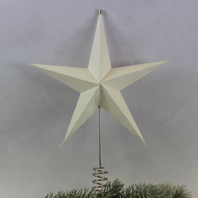 Cime d'arbre de Noël blanche danseuse