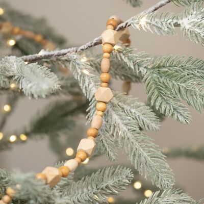 Guirlande de perles en bois Iroko - Grande - 72"
