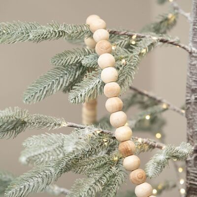 Guirlande de perles en bois Celtis - Grande - 72"