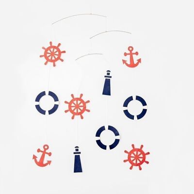 Multi-Coloured Paper Nautical Childrens Mobile