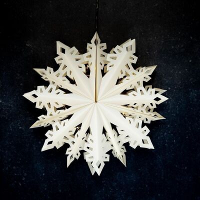 Musca Lit Snowfold Hanging Decoration - LED Light