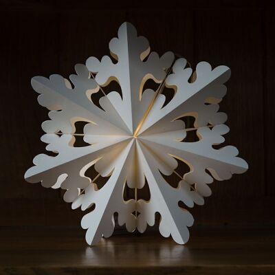 Stellar Lit Paper Snowfold Hanging Decoration - LED Light