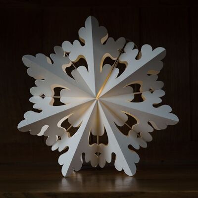 Décoration suspendue Stellar Lit Paper Snowfold - Lumière LED