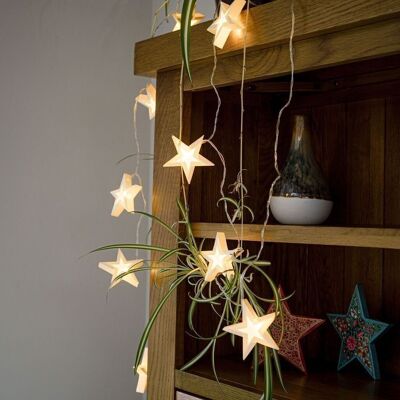 3D Star LED Paper String Lights