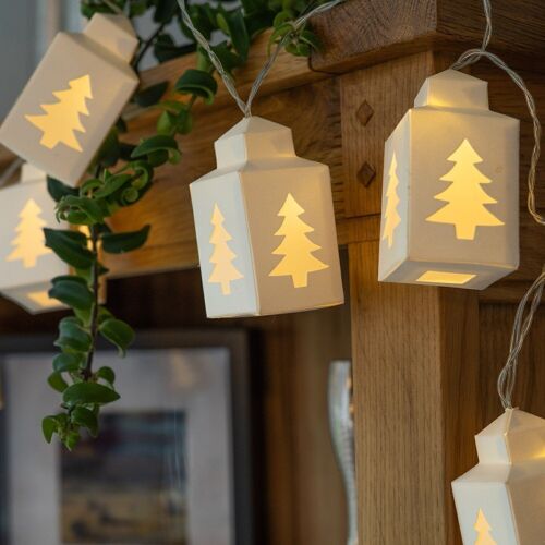 Christmas Tree Lantern LED Paper String Lights