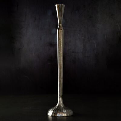 Aluminium Silver Floor Candle Stick‚ Medium - 50cm