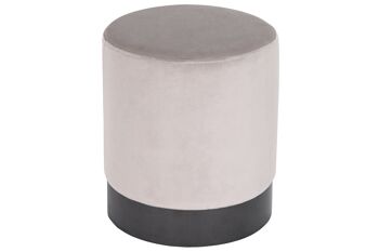 REPOSE-PIED POLYESTER 35X35X40 GRIS CLAIR MB206591 1