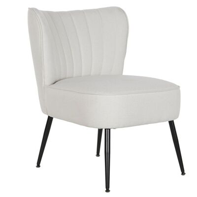 FAUTEUIL METAL POLYESTER 55X64X72,5 BEIGE MB207901