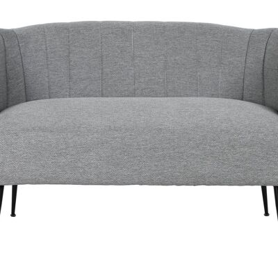 POLYESTER-SOFA METALL 129X75X73 GRAU MB207905