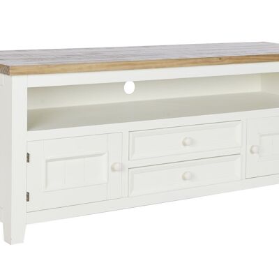 PAULOWNIA TV STAND 134.5X35X55 2CAJ, BEIGE MB208015