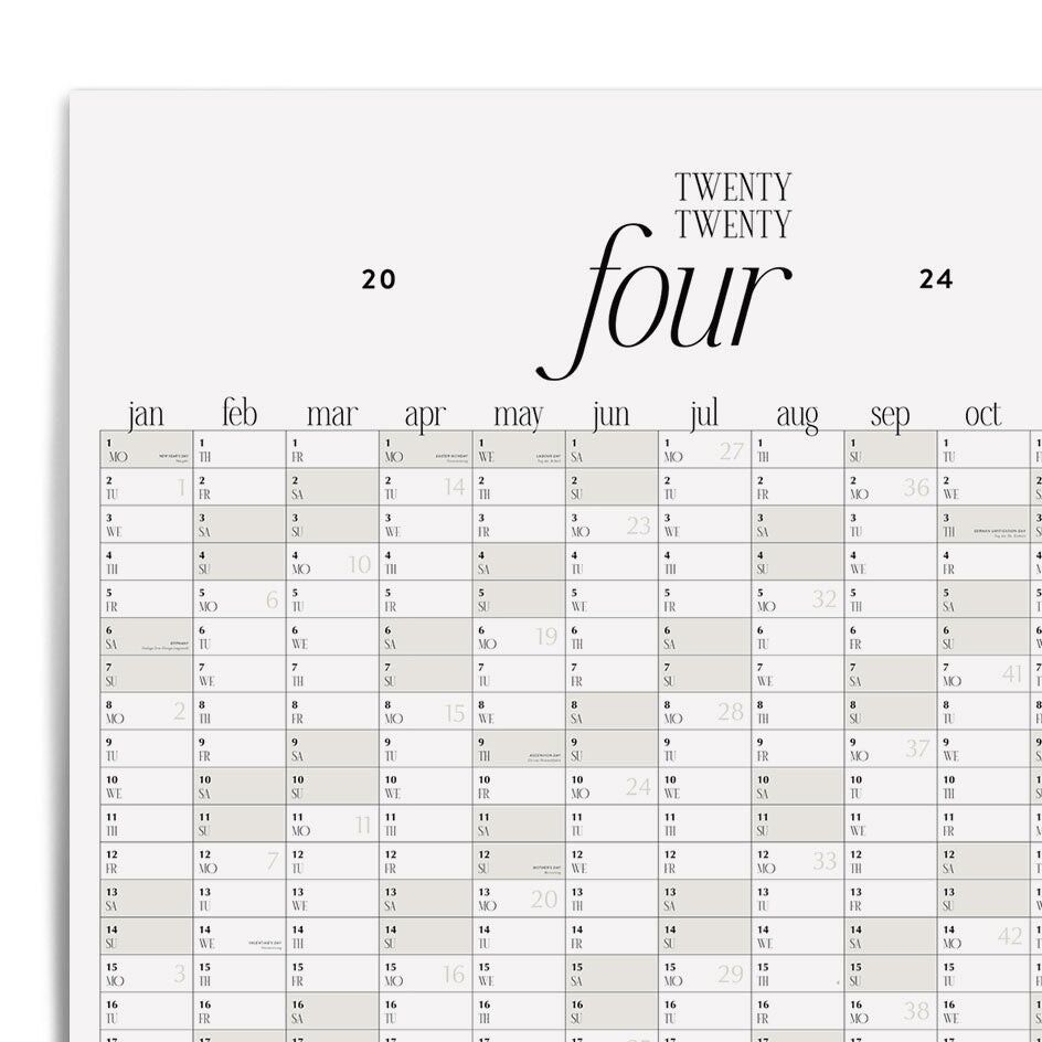 Buy wholesale XL Wall Calendar 2024, DIN A1