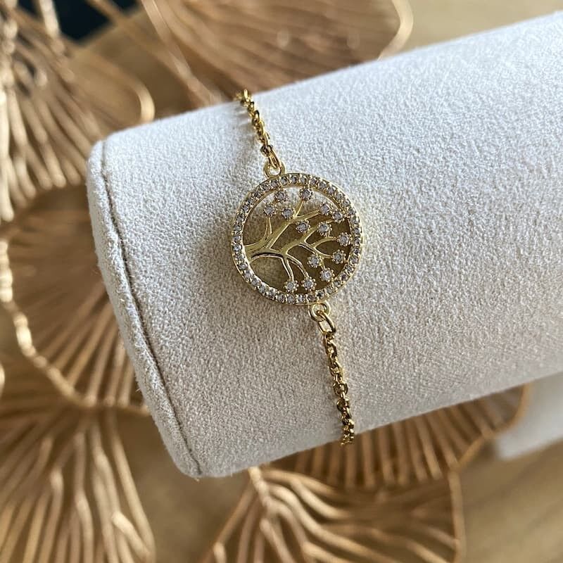 Pulsera LIFE - Conector Brillante del Árbol de la Vida