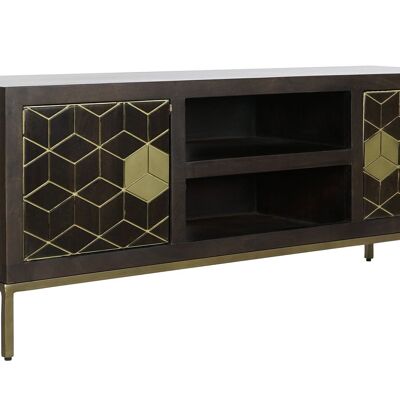 MOBILE TV ACACIA METALLO 140X40X55 MARRONE MB207543