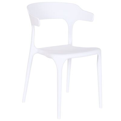 CHAISE PP 52X51X77 TRAITEMENT UV BLANC MB208098