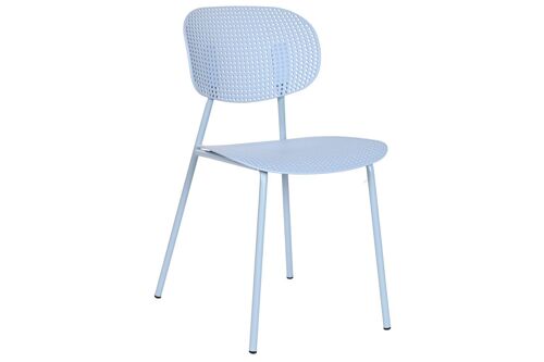 Silla Pp Metal 51,5X46X79 Azul Celeste MB208100