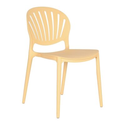 PP CHAIR 44.5X55.5X81 YELLOW UV TREATMENT MB208103