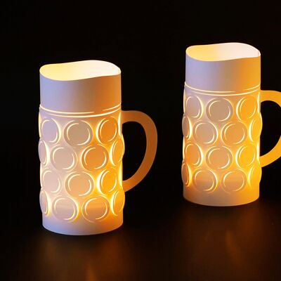 O'IGNTS IT! Beer mug light set of 2