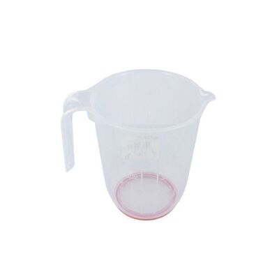 Vaso dosificador de plástico transparente 1 litro Fackelmann Basic