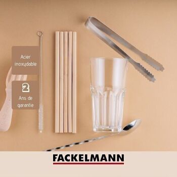 Pince à glaçons inox 15 cm Fackelmann Bar Concept 8