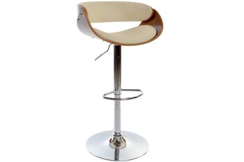 TABOURET NOYER PU 54X53X101,5 AJUSTABLE CHROME MB208338 1