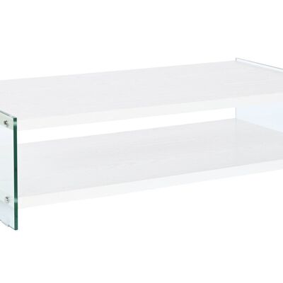 TAVOLINO BASSO VETRO MDF 130X65X35,5 TEMPERATO MB207702