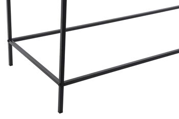 CONSOLE METAL VERRE 120X40X83 NOIR MB207733 4