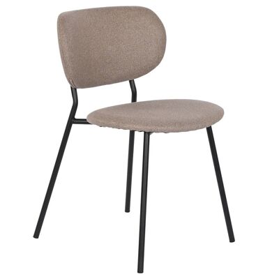 METAL POLYESTER CHAIR 52X47X77 47 BEIGE MB207804