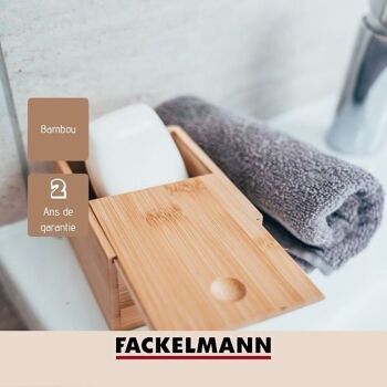 Boîte à savon en bambou avec couvercle Fackelmann Tecno 4