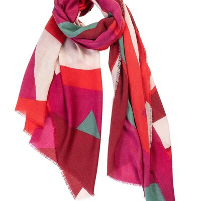 WOOL SCARF AGITE RED
