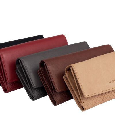 RFID wallet with mobile phone pocket