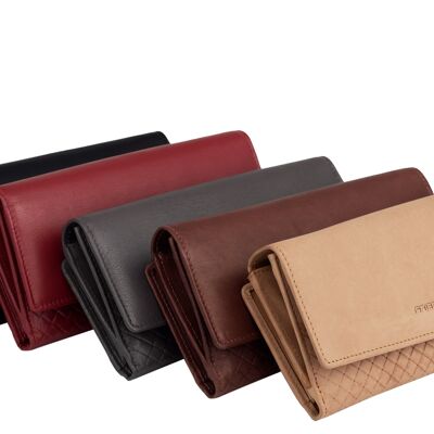 RFID wallet with mobile phone pocket