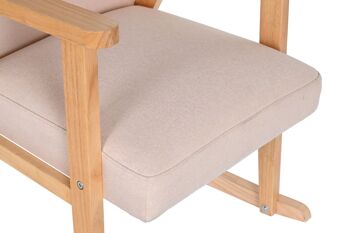 CHAISE A BASCULE HETRE POLYESTER 60X89X84 BEIGE MB206409 2