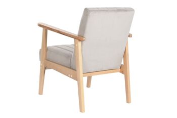 FAUTEUIL POLYESTER PIN 63X68X81 GRIS MB206469 6