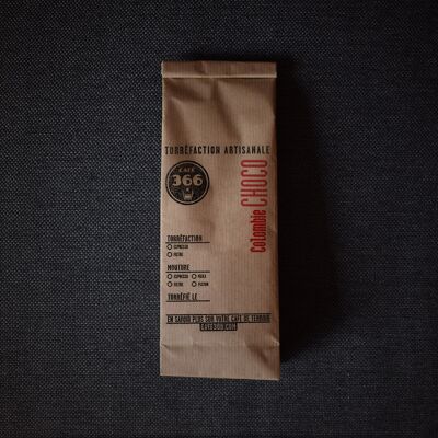 Café colombiano Choco en grano 250 g