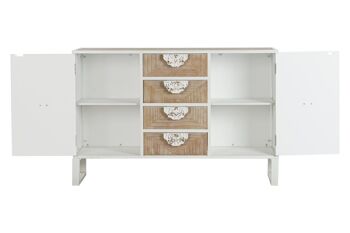 BUFFET METAL SAPIN 120X35X80 BLANC MB206499 6